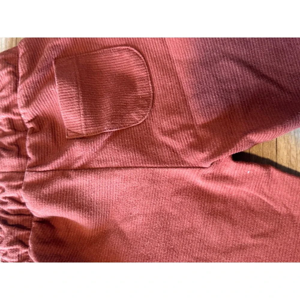 Cat & Jack Toddler Boys Girls Rust Ribbed Knit Jogger Pants Size 4T Terracotta